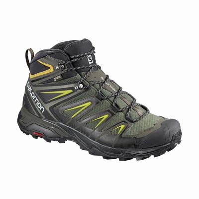 Férfi Salomon X ULTRA 3 MID GORE-TEX Túrabakancs SA9207184 Szürke/Fekete